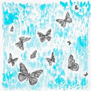 Butterflies in Blue